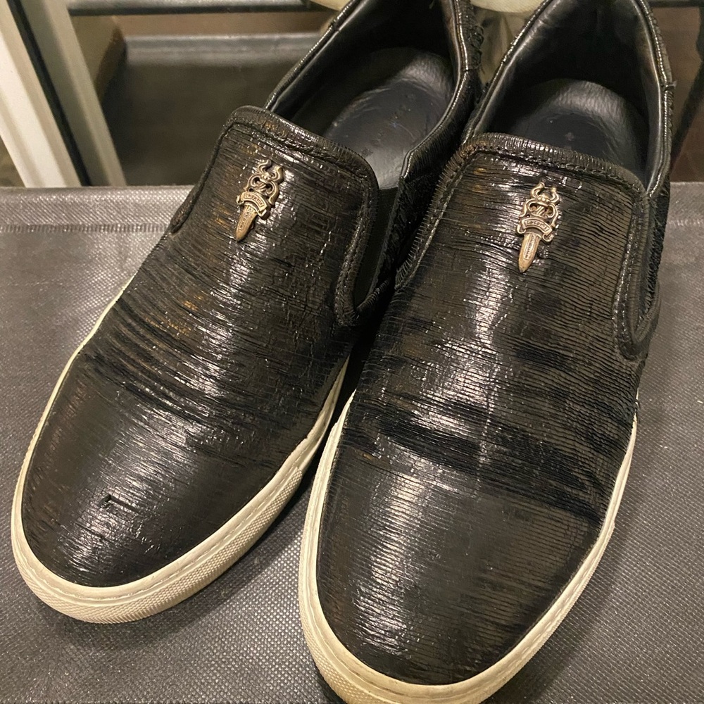 Chrome Hearts Textured Slip-On Shoes